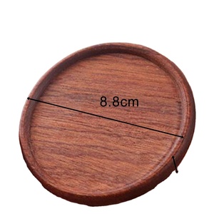 Posavasos de madera redondo resistente al calor de primera calidad hecho a mano posavasos de resina epoxi para café té bebida para usos domésticos y de oficina - Product Image 1