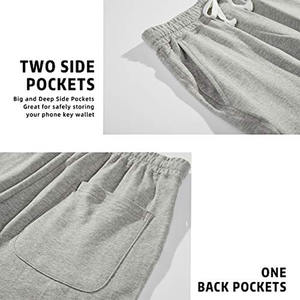 Shorts de sport pour homme, streetwear, logo personnalisé de haute qualité, coton tie-dye, avec poche, respirants. - Product Image 3