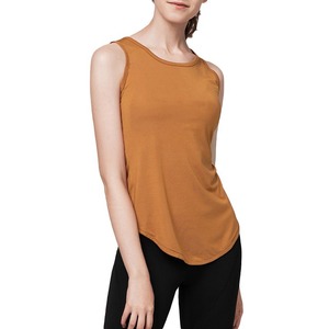Comfortable Breathable Summer with Front Logo Wholesale for Ladies Women's Slim Fit Casual Sleeveless Tank <b>Top</b> - Product Image 6