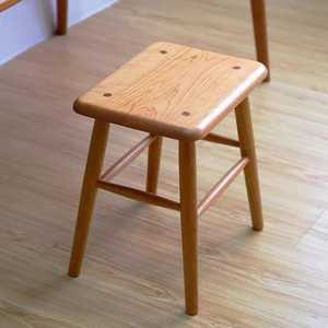 32cm Compact Square Solid Oak Wood <b>Stool</b> Stackable <b>Dining</b> <b>Stool</b> Modern Minimalist Wooden Kitchen <b>Stool</b> Natural Ash Wood Seating - Product Image 3