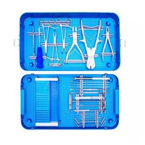 Juego de Instrumentos Ortopédicos Reutilizables para Microplacas, Herramientas Quirúrgicas de Alta Calidad para Traumatismos, Kit de Cirugía Veterinaria para Perros - Product Image 1