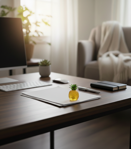 Pisapapeles de Cristal con Forma de Piña Hecho a Mano, Decoración de Cristal para el Hogar, Oficina, Coche, Regalo Decorativo - Product Image 5