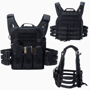 TRIBON SPORTS TS-<b>TV</b>-004 Tactical Vest Nylon Softback Utility Pockets Zipper Closure Detachable Shoulder Strap Hunting Backpack - Product Image 3