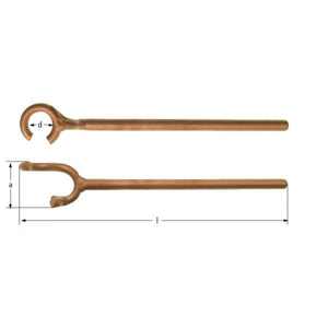 ประแจหกเหลี่ยม บิวเรลลิลลี่คอปเปอร์ (เมตริก) ป้องกันการเกิดประกายไฟ, ประแจเกี่ยว และประแจบล็อก โดย Dentavex - Product Image 1