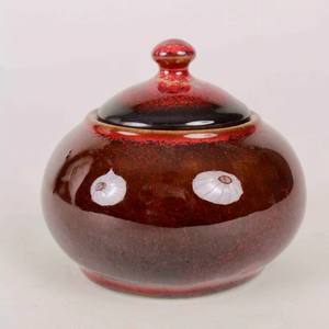 Juego de Té de Cerámica Rústica Esmaltada con Tetera, Tazas, Azucarera y Jarra para Crema en un Acabado Borgoña y Violeta Intenso - Product Image 2