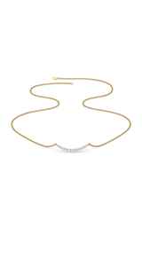 Collar de Lujo para Mujer, Chapado en Oro de 18k, con Diamante Natural de 0.33ct, EF VS VVS, Cadena Ajustable de 43cm, Venta al Por Mayor - Product Image 5