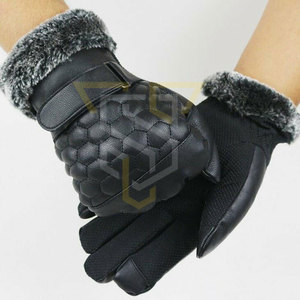 Guantes de Cuero de Primera Calidad del Mejor Fabricante, Venta en Línea, Guantes de Invierno de Color Sólido - Product Image 5