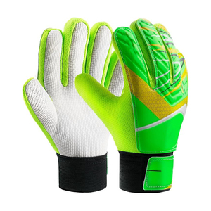 Gants de gardien de but d'entraînement à coupe plate pour hommes, durables, paume en latex 5 mm, niveau d'entrée, ajustement confortable, pour l'entraînement au football - Product Image 1