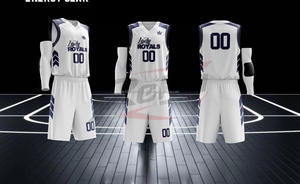 Uniformes de basketball pour hommes personnalisés de haute qualité, réversibles, sans manches, imprimés par sublimation, taille élastique, en maille polyester respirante - Product Image 4