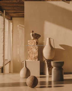 Lot de 2 vases à fleurs en fer revêtus de métal pour l'extérieur, la table ou le sol, la maison et le jardin. - Product Image 3