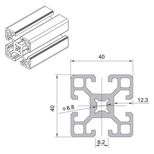 Profilé en aluminium extrudé de bonne qualité pour machines CNC ou postes de travail et structures modulaires pour la vente en gros - Product Image 3