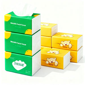 Boîte de mouchoirs en papier OEM, fourniture d'usine, mouchoirs jetables doux pour l'hôtellerie et la distribution en bureau - Product Image 4
