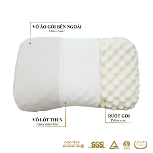 หมอนนวดบำบัด Vinabedding Velisse 200TC ทำจากยางพาราธรรมชาติแท้ 100% เป็นมิตรต่อสิ่งแวดล้อม - Product Image 5