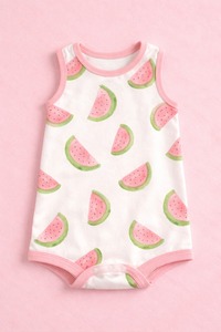 Traje sin Mangas para Bebé 100% Algodón Orgánico, Personalizable, Unisex, Suave y Transpirable, Ropa de Verano para Bebés - Product Image 4