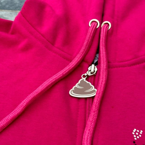 Sudadera con capucha para hombre, rosa magenta, bordada con pedrería, personalizada, extragrande, 100% algodón, forro polar grueso, ecológica, con cremallera - Product Image 5