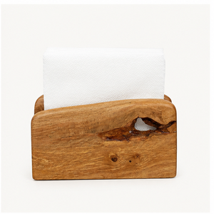 Premium Handcrafted Solid Wooden Napkin Holder Stand For <b>Dining</b> <b>Table</b> Eco-Friendly Rustic Tissue Dispenser For Home & Restaurant - Product Image 2