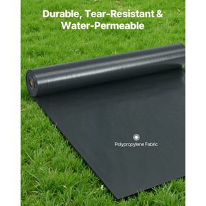 Rotolo di Tessuto per Recinzione Antisabbia di Grado Industriale 3 x 500 ft, Controllo Erosione, Ritenzione Sedimenti, Polipropilene Resistente per Costruzioni - Product Image 3