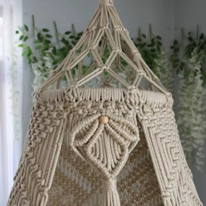 Handmade Macrame <b>Swing</b> Chair: Boho Hanging Balcony Decor - Product Image 1