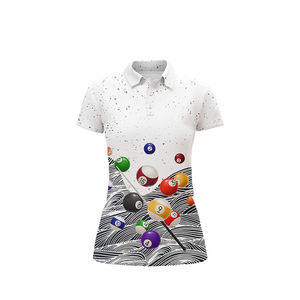 Polo personnalisé pour joueur de billard – Motif uni, respirant, en toile – Idée cadeau pour hommes - Product Image 4