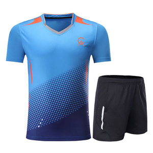 Vente directe d'usine, uniforme de badminton respirant 100% polyester, fabriqué au Pakistan, vêtements de sport pour hommes - Product Image 1