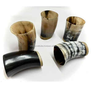 Jarra de Cerveza Vikinga Hecha a Mano Original, Taza de Cuerno de Búfalo Natural y Orgánico, Vaso Ecológico, Juego de Vajilla - Product Image 6