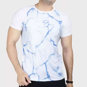 เสื้อยืดผู้ชายลายกราฟิกนามธรรม พิมพ์ลายแบบซับลิเมชั่น แขนสั้น คอกลม ทรงปกติ ผ้าถัก 100% สไตล์สตรีทแวร์ - Product Image 4