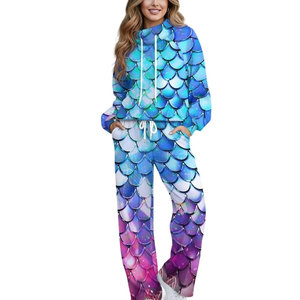 Survêtement de sport pour femme avec impression par sublimation personnalisée, coupe ajustée, imprimé, taille adulte, personnalisable - Product Image 1