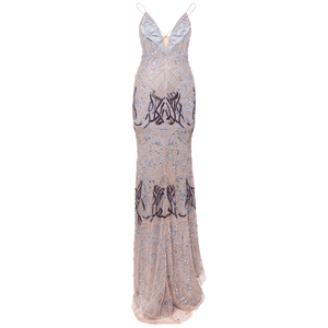 งานปักลายหรูหราแบบนู้ด |   ชุดราตรีทรงเมอร์เมดประดับเลื่อม |   คอวีลึก |   ชุดเดรสยาวแบบเปิดหลัง |   งานเลี้ยงสังสรรค์สุภาพสตรีผู้สง่างาม |   ชุดแต่งงาน - Product Image 2