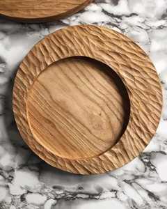 Traditional Handcrafted Mango Wood Charger Plate Round Polished Wedding Dining Essentials Exotic Hardwood Food Plates Dishware - Product Image 6