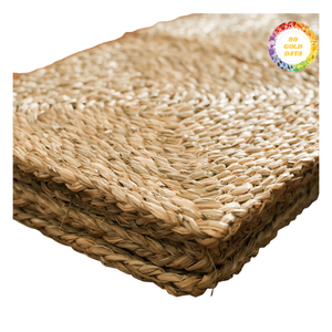 Handwoven Seagrass Runner Rug Durable Natural Fiber Carpet for Hallway Kitchen Decor - Product Image 3