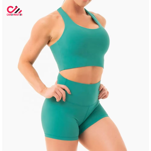 Hot Selling Private Label Peach Hip Lace <b>Tie</b> <b>Dye</b> Yoga Short <b>Set</b> for Women Skinny Fit Casual Quick Drying Active Women Short <b>Set</b> - Product Image 1