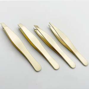 Custom Private Label Stainless Steel Eyebrow Tweezers Beauty <b>Makeup</b> <b>Tool</b> - Product Image 1