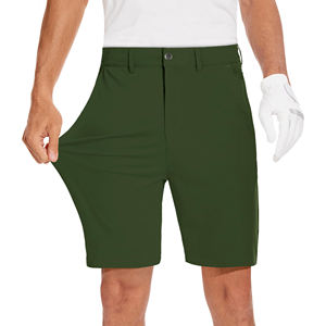 Shorts de golf pour hommes en toile respirante, couleur unie, séchage rapide, taille mi-haute, nouveau style décontracté pour l'entraînement - Product Image 1