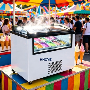 Refrigerador Comercial con Puerta de Vidrio Curvo de 300L, Exhibidor de Helados y Paletas - Product Image 6