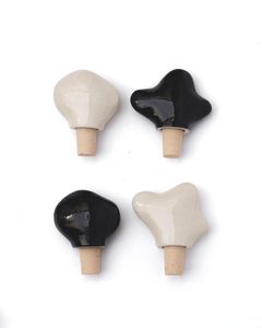 Tapón de Botella de Vino de Cerámica con Diseño Personalizado, con Corcho Natural Reutilizable, Accesorio Decorativo de Sellado para Botellas de Vino - Product Image 1