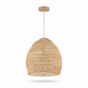 <b>Natural</b> Rattan Lampshade Woven Rattan Pendant Lamp Cover Handmade Eco Friendly Decorative <b>Lighting</b> Wholesale - Product Image 1