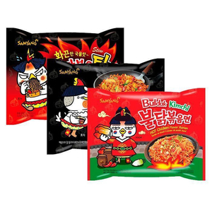 Ramen au poulet épicé Samyangs Carbonara édition limitée 130g, 4 paquets par carton de présentation pour les épiceries fines et les refroidisseurs de supermarchés - Product Image 1