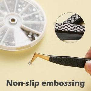 Professional Eyelash Extension Tweezers Set 3PCS Precision <b>Lash</b> Tweezers <b>Kit</b> in Gold Rainbow & Silver Colors for Beauty Salon - Product Image 5