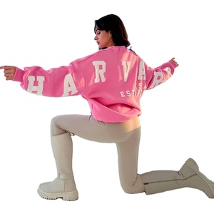 ชุดวอร์มผู้หญิงสีพื้นเรียบง่าย สไตล์สตรีทแวร์ รุ่นใหม่ล่าสุด ชุดวอร์มสำหรับผู้ใหญ่ สั่งทำได้ สวมใส่สบาย ผ้าฝ้าย 100% ชุดลำลองสำหรับผู้หญิง - Product Image 3