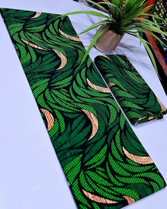 Tela Africana Estampada en Cera 100% Algodón, Textil Ankara Multicolor Brillante para Prendas de Moda, Venta al Por Mayor - Product Image 1