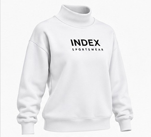 Sweat-shirt à col roulé pour femme Index Sportswear, manches longues, couleur unie, décontracté, pour l'automne, longueur normale, adulte - Product Image 4