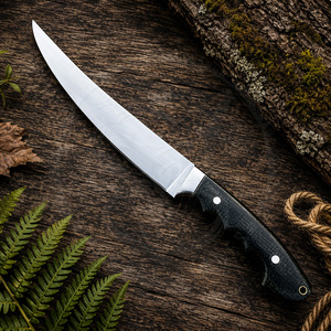 Hot Sale German Stainless Steel Boning Knife <b>Camping</b> Survival Fixed Blade Fishing Fillet Knives With Micarta Handle - Product Image 3