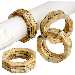 Anneau de serviette moderne de luxe en os écologique, fait main, accent décoratif de table pour cadeaux Tradebyd - Product Image 4