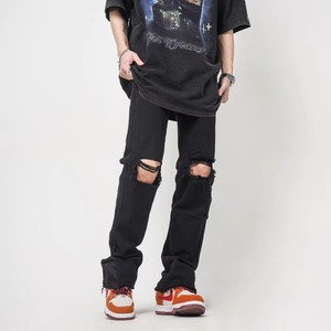 Pantalones de Hombre de Invierno, Corte Recto, Nueva Moda, Lavados, Sólidos, Transpirables, Ecológicos, de Secado Rápido, Elásticos, 100% Algodón, Casuales - Product Image 3