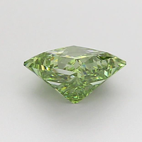 Diamante Dada de Lujo, Corte Princesa Verde Intenso, Diamante Cultivado en Laboratorio CVD de 1.00 Quilates, Certificado IGI, Joyería Fina