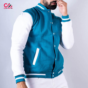 Veste universitaire d'hiver pour homme sur mesure OEM, col montant, qualité supérieure, coupe-vent, écologique et respirante. - Product Image 2