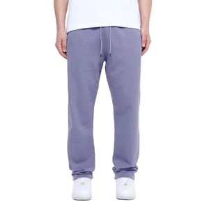 Pantalones Deportivos de Lavanda para Hombre, Cintura Elástica con Cordón, Pantalones Casuales de Algodón, Peso Medio, Transpirables, con Bolsillos Laterales, Tejido de Punto, para Otoño - Product Image 2