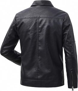 Chaqueta Ligera para Hombre con Exterior de PU y Relleno de Poliéster, Resistente al Agua y Cálida - Product Image 2