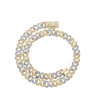Miami Inspired <b>Infinity</b> Cuban Chain Fine Jewelry Pendants & Charms Rhodium Plated Luxury Jewelry - Product Image 1
