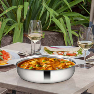Elegant Premium Stainless Steel Eye Bowl <b>Utensil</b> by JAGDAMBA CUTLERY LIMITED 450g for Sophisticated Serving and Presentation - Product Image 1